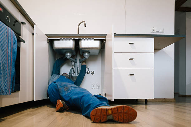 Professional Emergency Plumber technician working in Adamsville, PA